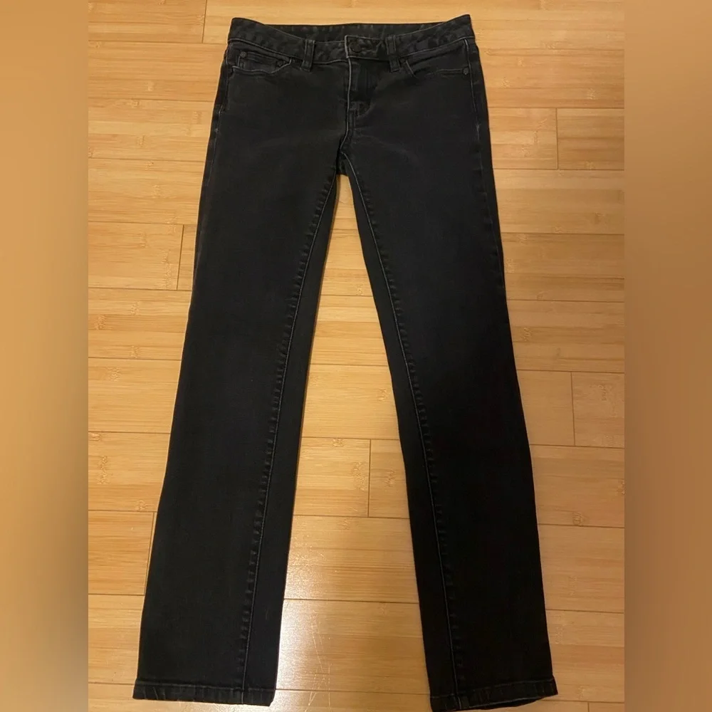 Tory Burch Black Straight Leg Jeans Size 25 - Picture 2 of 10